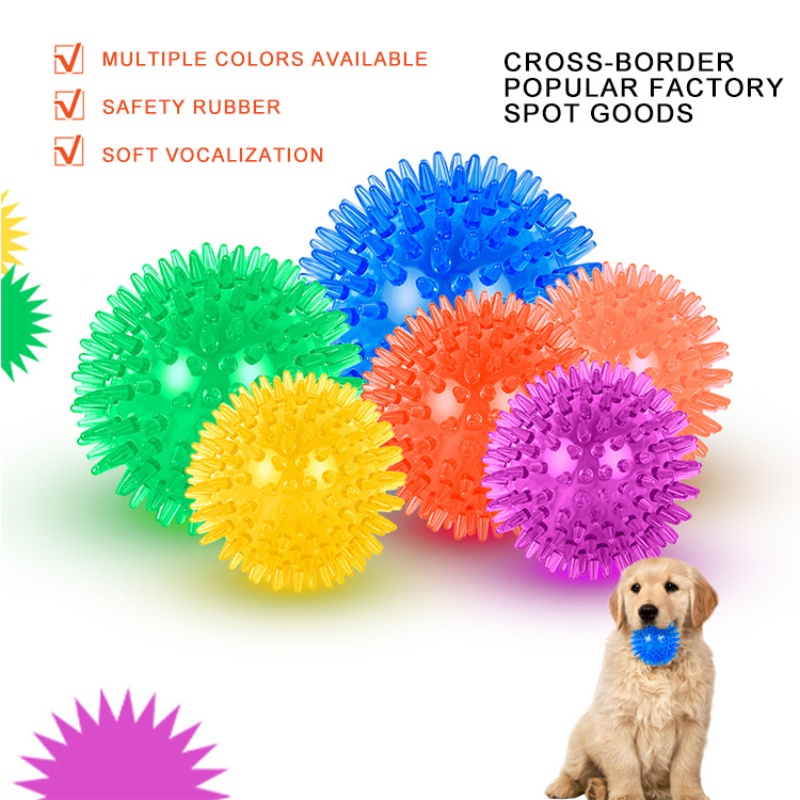 Pet Toy Ball for Cats And Dogs - Interactive Squeaky Plush Dog Toy review and price