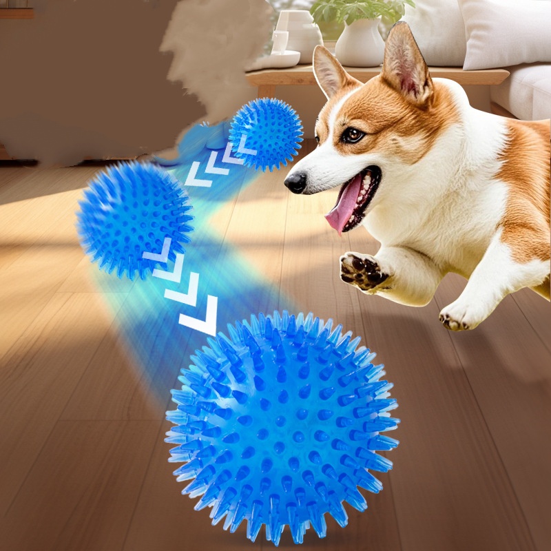 Pet Toy Ball for Cats And Dogs - Interactive Squeaky Plush Dog Toy review and price