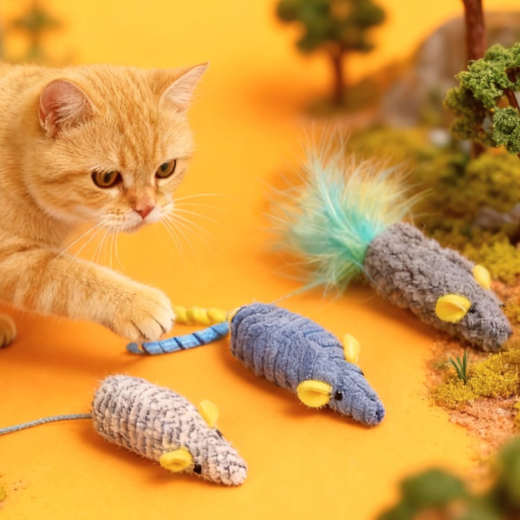 Cat Toys 3pcs Plush Simulated  - Catnip Interactive Plush Mouse review and price