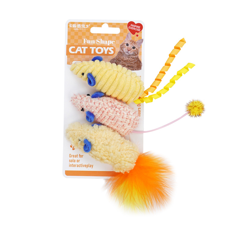Cat Toys 3pcs Plush Simulated  - Catnip Interactive Plush Mouse review and price