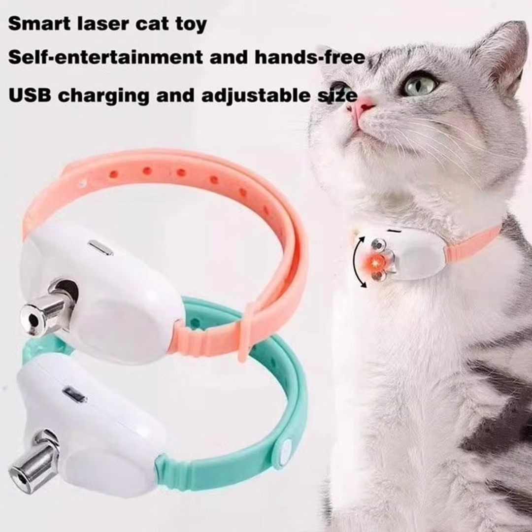 Smart LED Laser Cat Collar Toy - Laser Pointer Cat Toy Automatic review and price