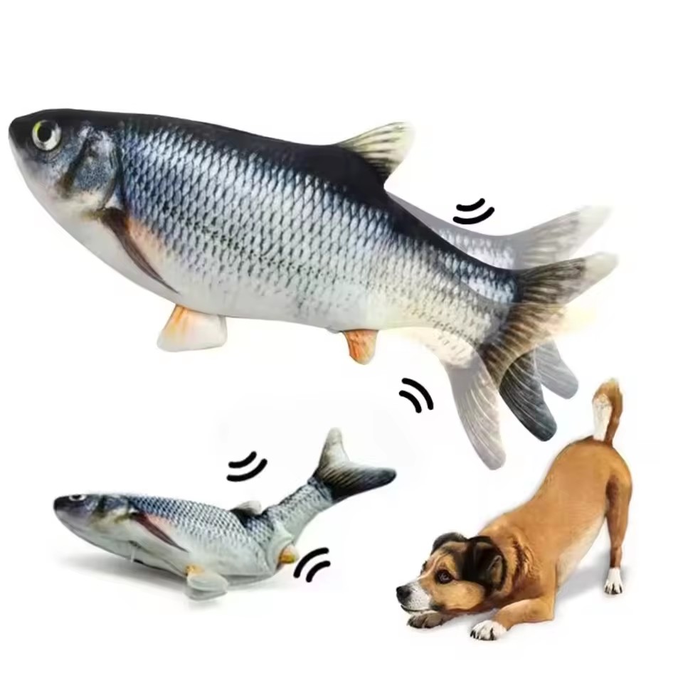 Cat Dog Toy Fish USB Charging  - Electric Floppy Fish Dog Toy review and price