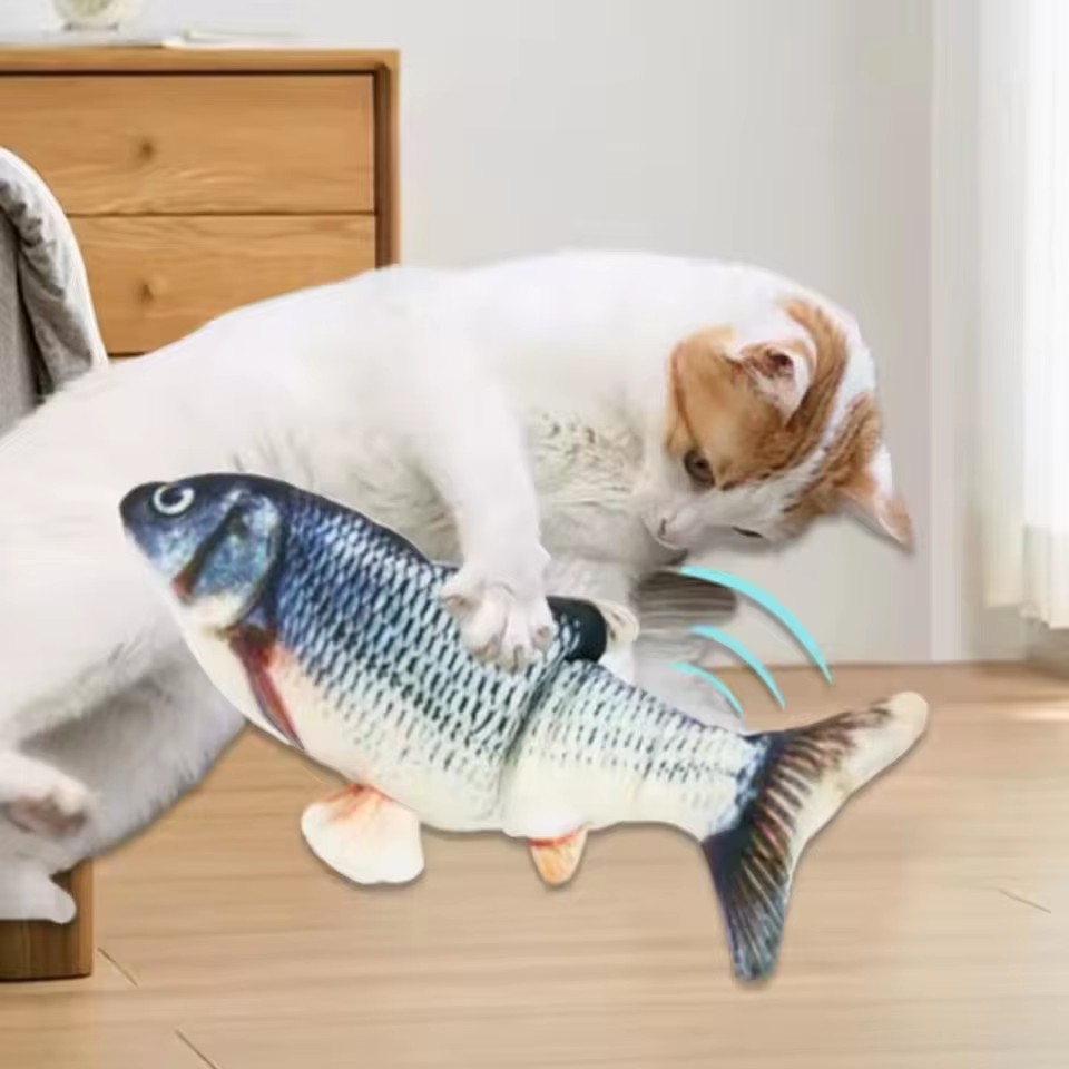 Cat Dog Toy Fish USB Charging  - Electric Floppy Fish Dog Toy review and price