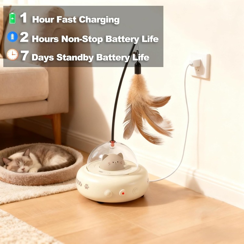 Low Noise 2 in 1 Rechargeable  - Laser Pointer Cat Toy Automatic review and price