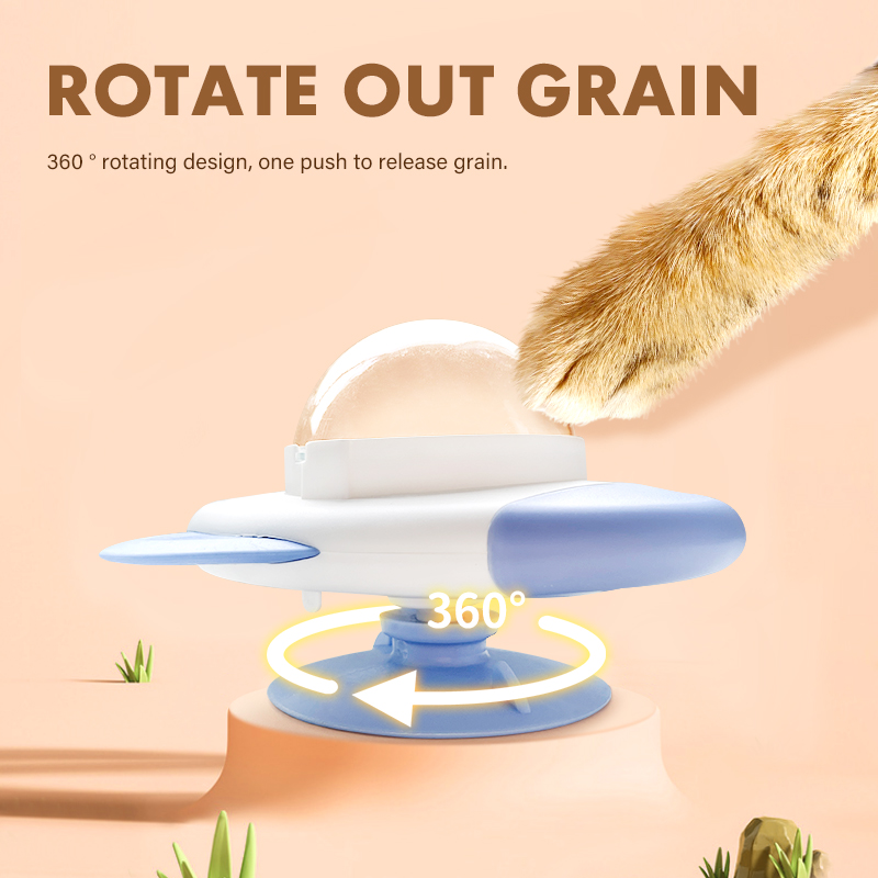 Rocket Shape Rotating Cat Dog  - Dog Puzzle Feeder Toy review and price