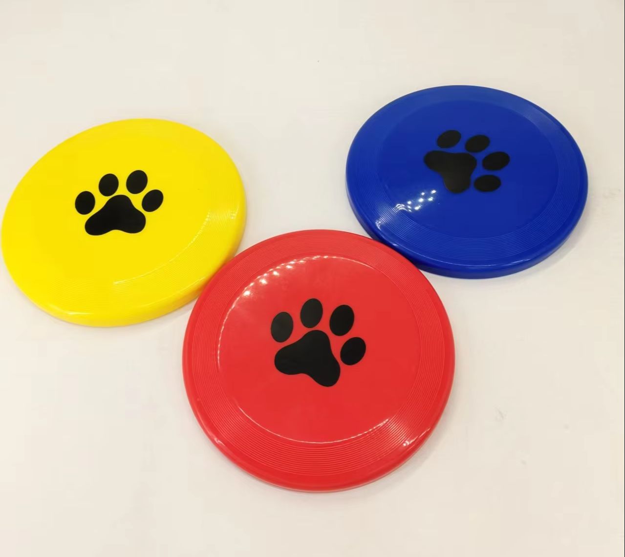 Hard Plastic Dog Frisbee  Paw  - Flying Disc Dog Training Toy review and price