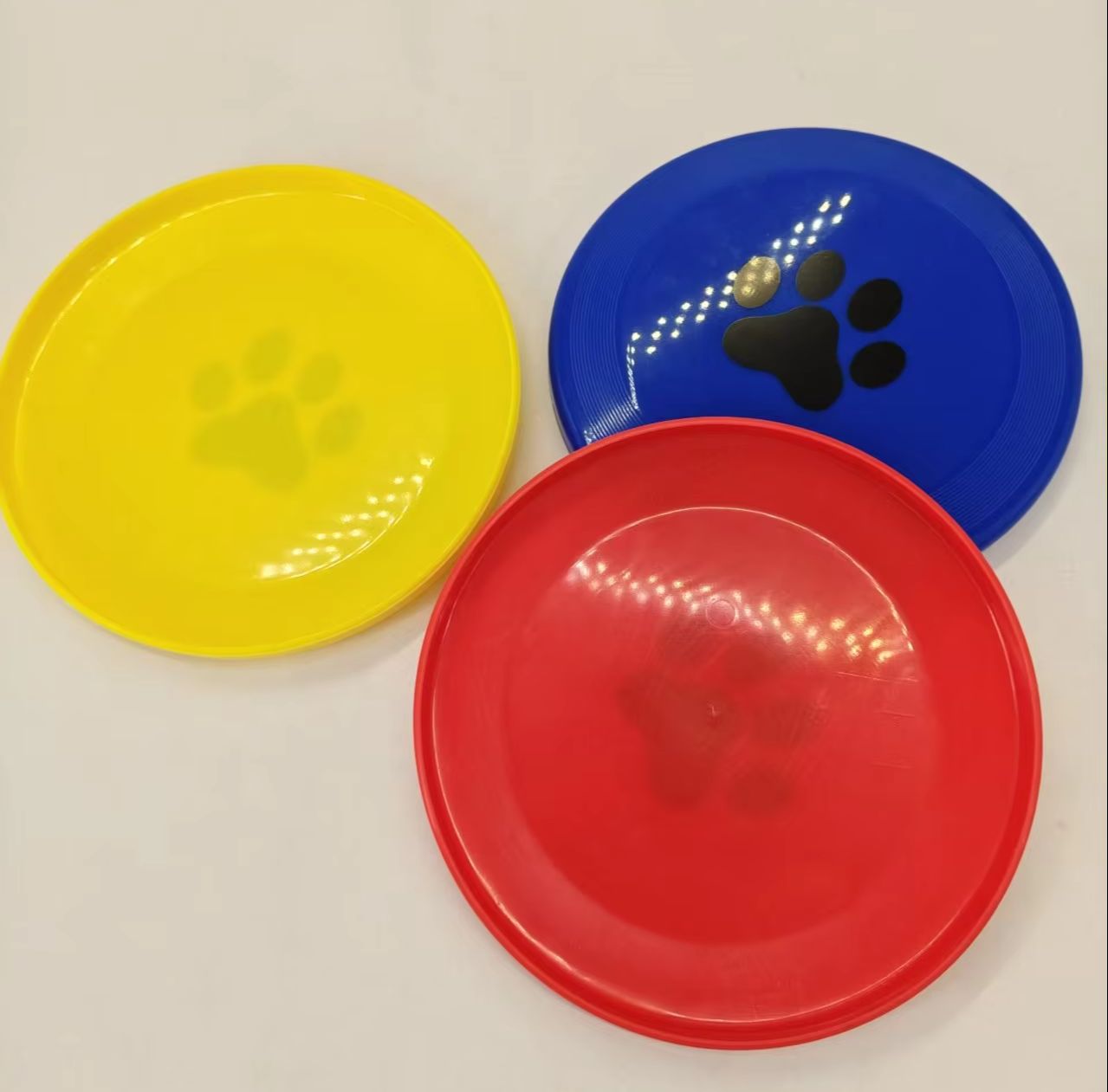 Hard Plastic Dog Frisbee  Paw  - Flying Disc Dog Training Toy review and price