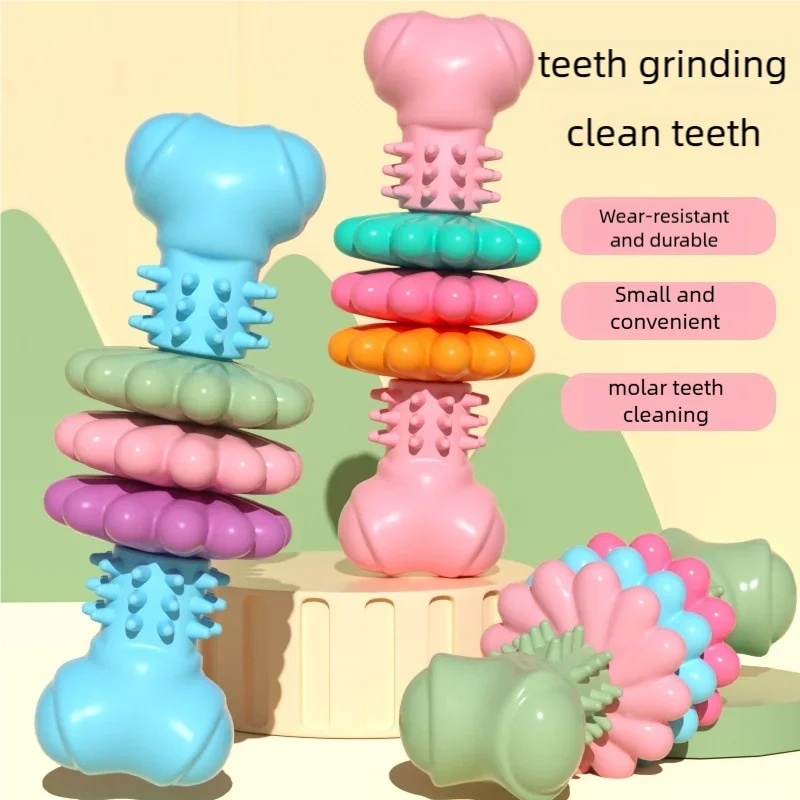 Durable TPR Dog Chew Toy Bone  - Teeth Cleaning Dog Chew Bone review and price
