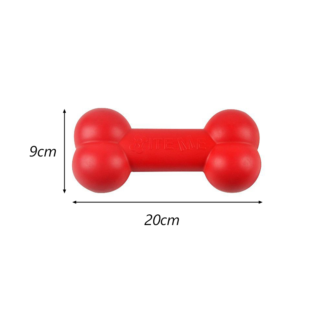 Red TPR Bone Dog Chew Toy Inde - Indestructible Dog Chew Toy review and price