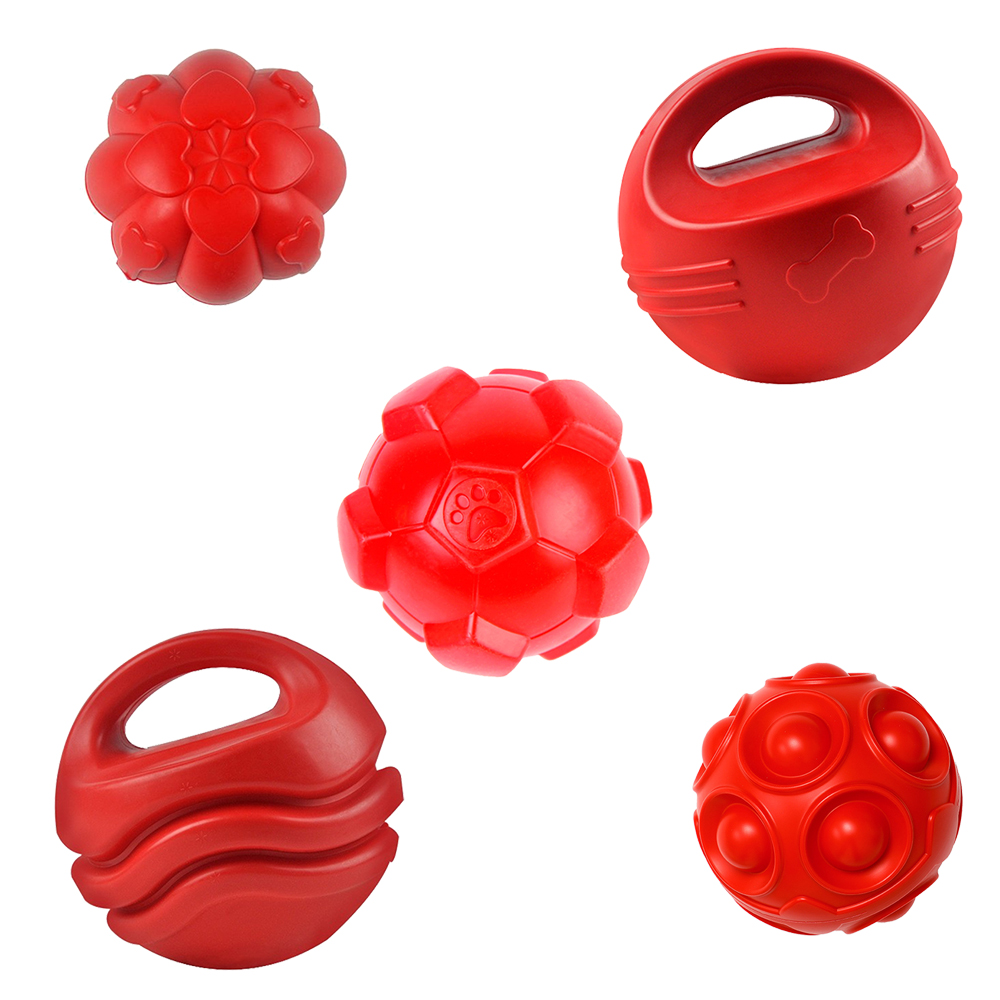 Red TPR Bone Dog Chew Toy Inde - Indestructible Dog Chew Toy review and price