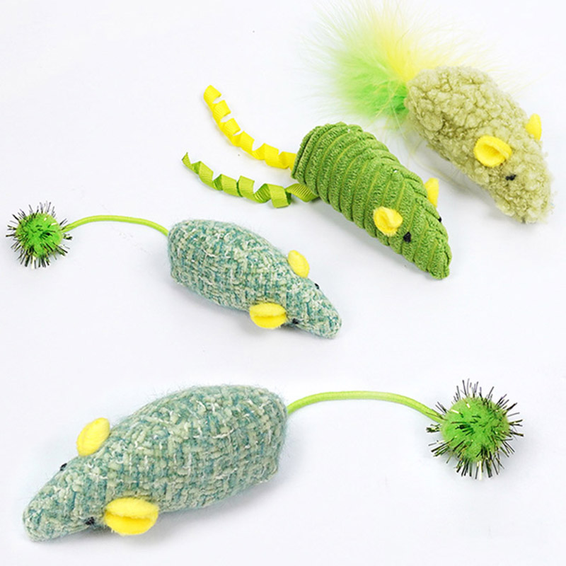 3pcs Realistic Mouse Plush Cat - Catnip Interactive Plush Mouse review and price