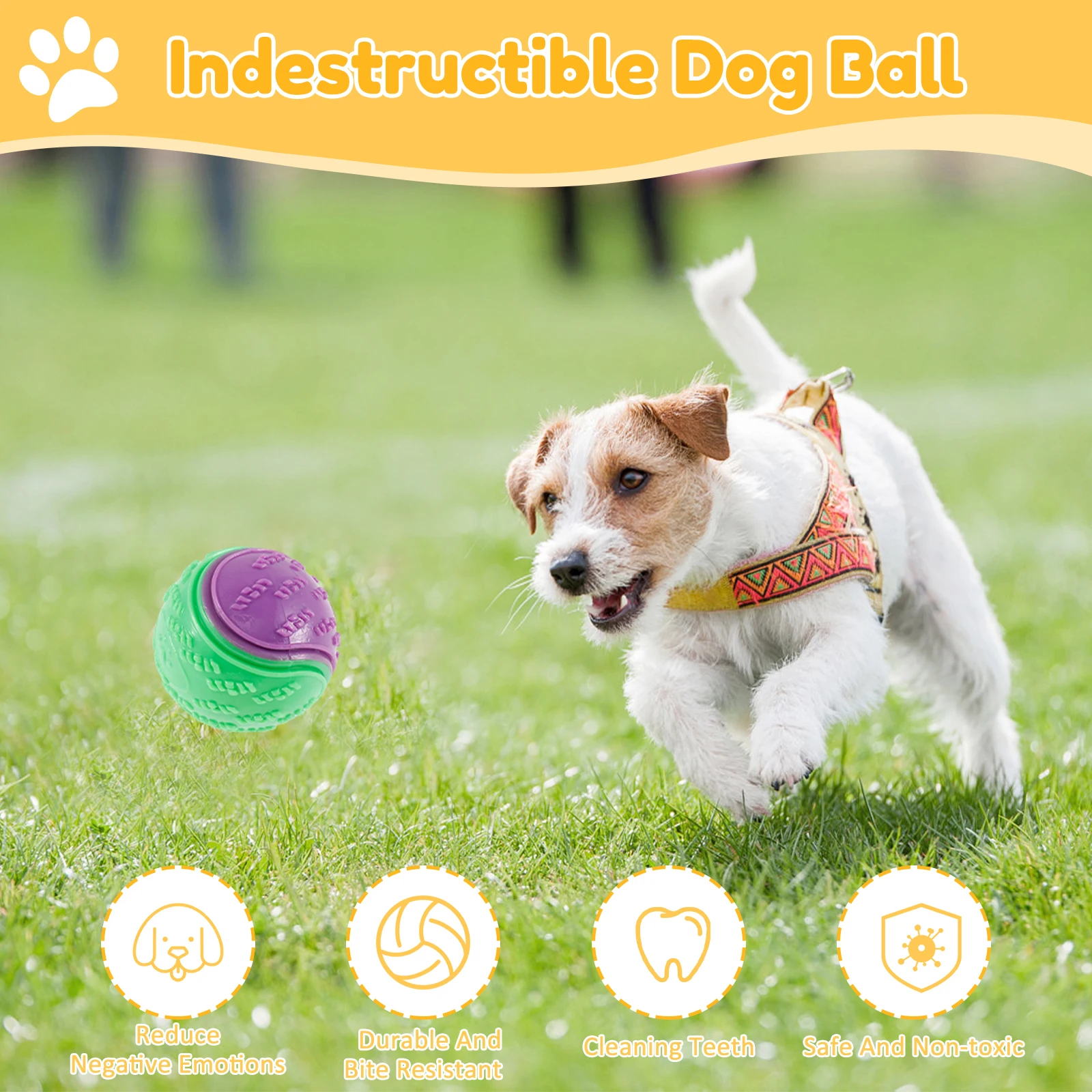 6/12Pcs Dog Squeaky Balls Toys - Interactive Squeaky Plush Dog Toy review and price