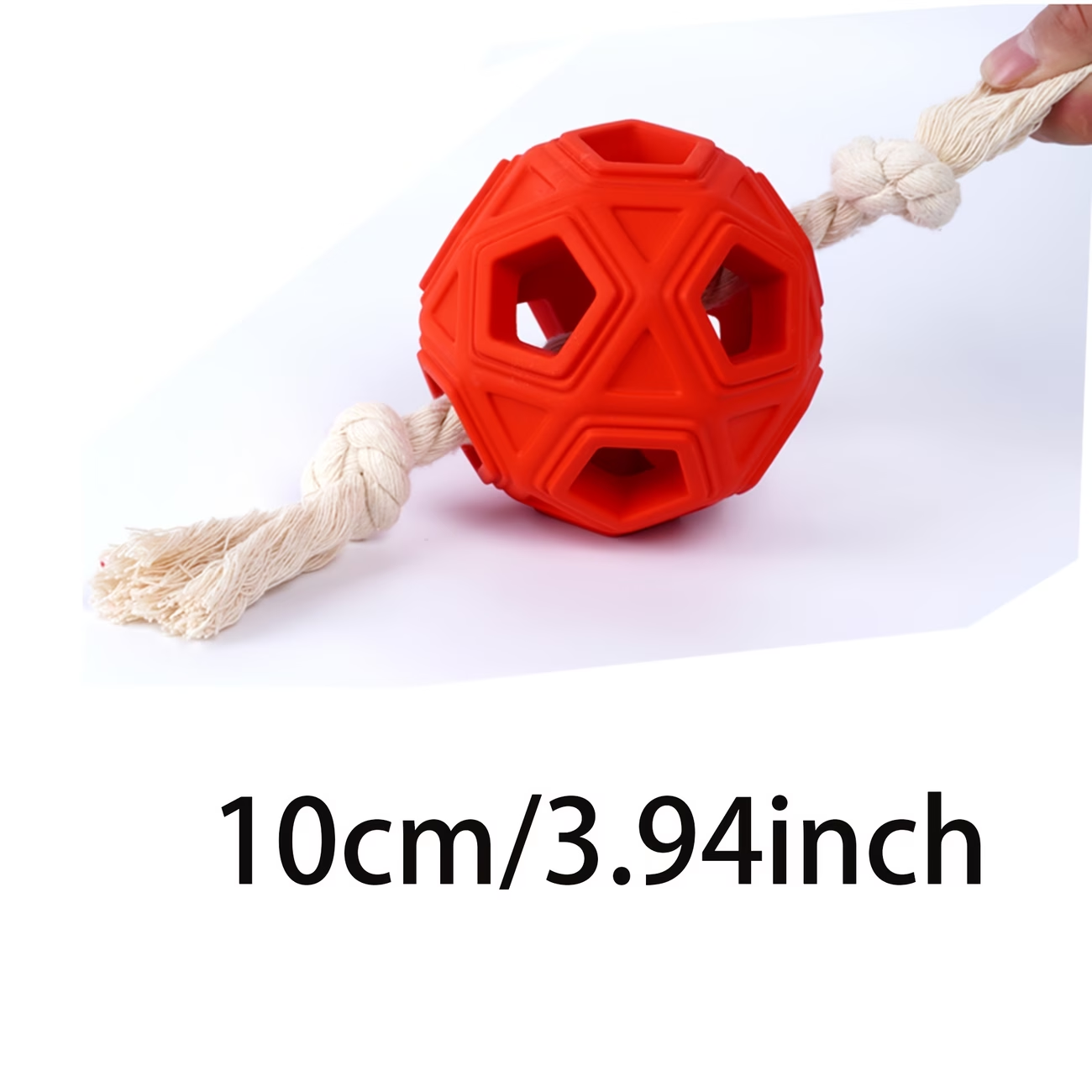 Durable Rubber Dog Chew Ball w - Dog Rope Toy Aggressive Chewers review and price