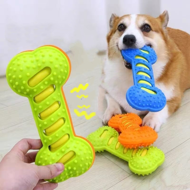 Rubber Bone Dog Molar Stick No - Teeth Cleaning Dog Chew Bone review and price