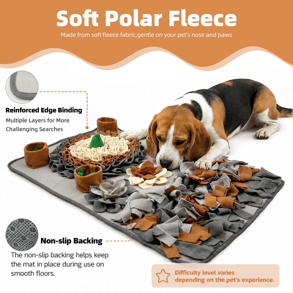 Multi-Layer Food Hiding Design - Snuffle Mat For Dogs review and price