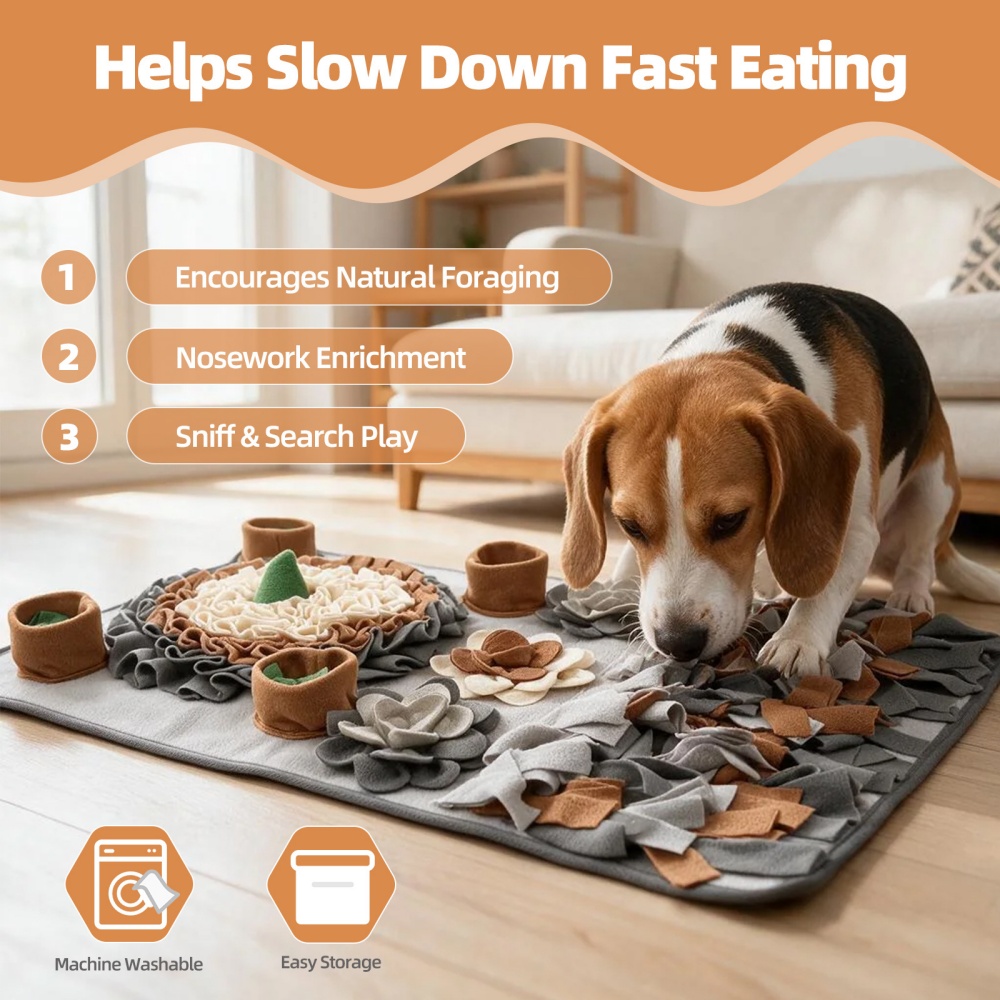 Multi-Layer Food Hiding Design - Snuffle Mat For Dogs review and price