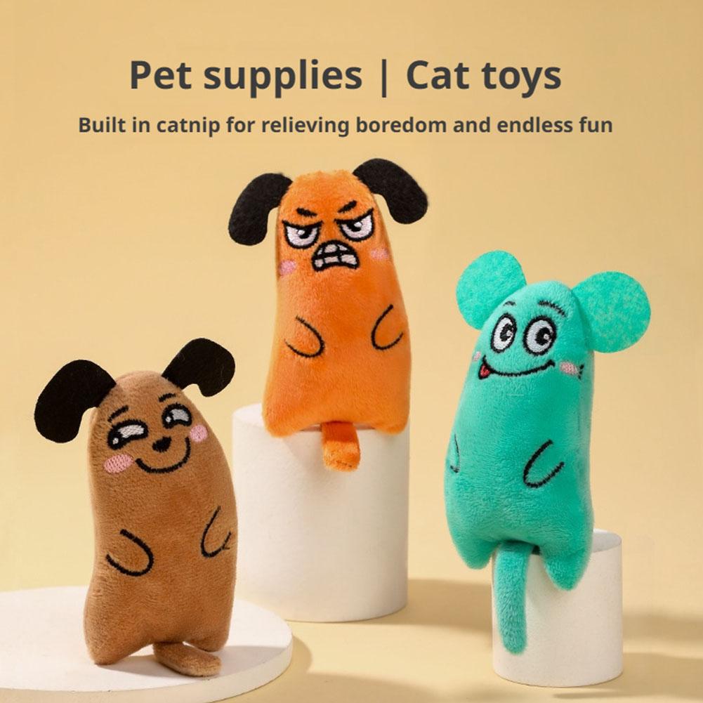 Cartoon Expression Cat Toys Pl - Catnip Interactive Plush Mouse review and price