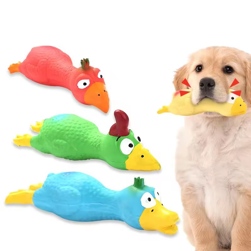 Cute Dog Squeak Toy Latex Chic - Interactive Squeaky Plush Dog Toy review and price