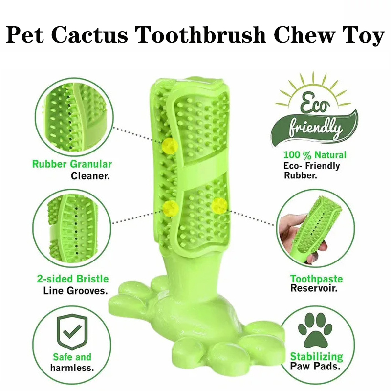 Pet Dog Cactus Interactive Rub - Rubber Treat Dispensing Dog Toy review and price