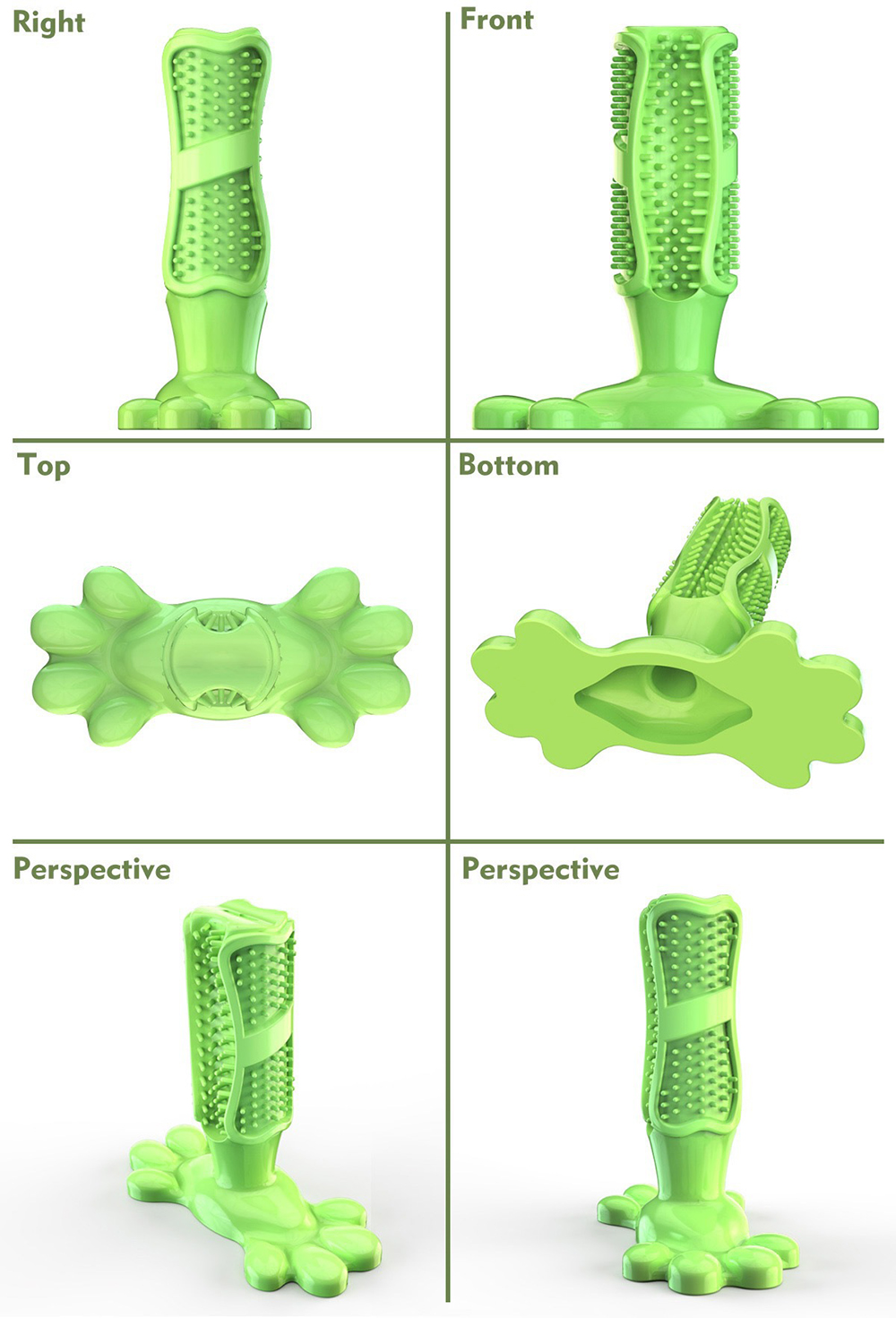 Pet Dog Cactus Interactive Rub - Rubber Treat Dispensing Dog Toy review and price