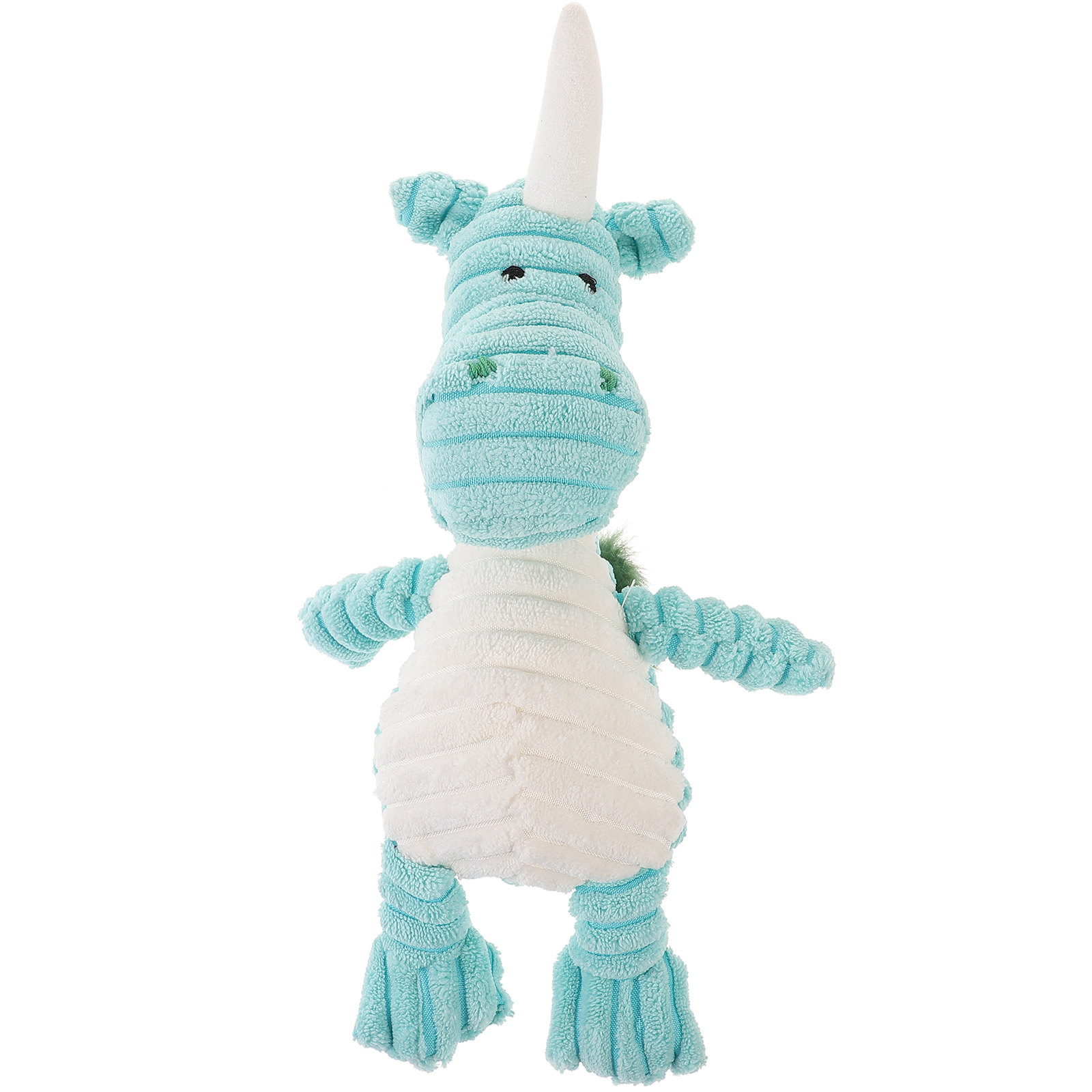 Striped Unicorn Plush Squeaky  - Flying Disc Dog Training Toy review and price