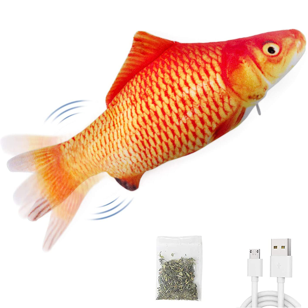 Cat Toys Fish USB Charger Fish - Electric Floppy Fish Dog Toy review and price