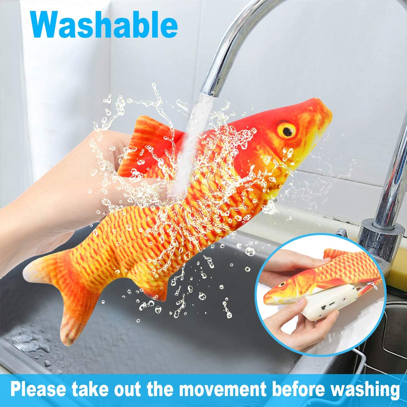 Cat Toys Fish USB Charger Fish - Electric Floppy Fish Dog Toy review and price