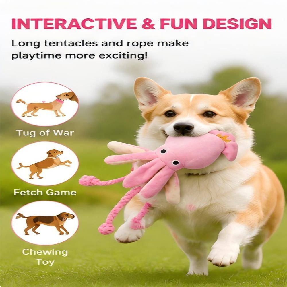 Giant Plush Octopus Dog Chew T - Dog Rope Toy Aggressive Chewers review and price