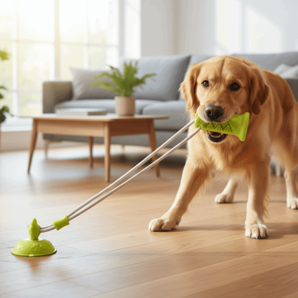 Bite-Resistant Dog Suction Cup - Suction Cup Dog Tug Toy review and price