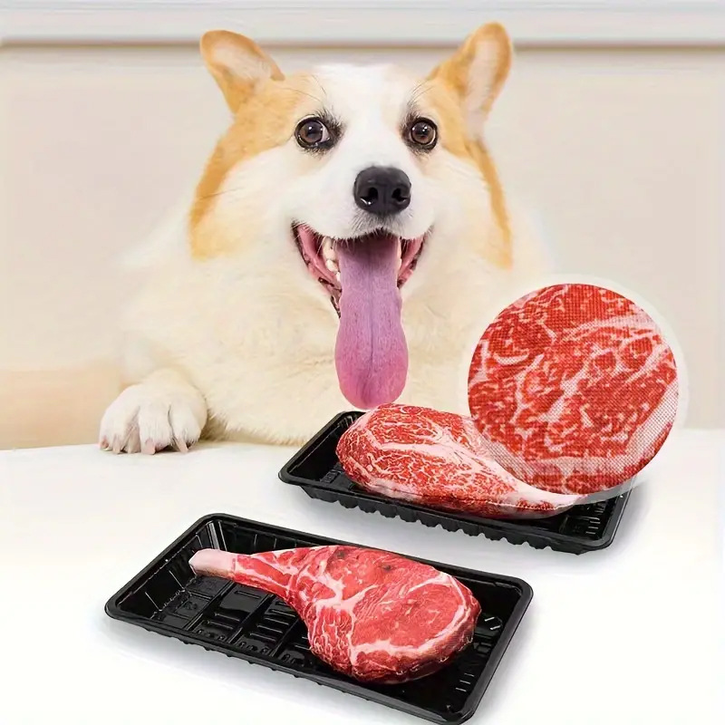 Simulated Steak Squeaky Dog To - Teeth Cleaning Dog Chew Bone review and price