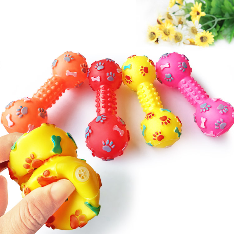New Pet Dog Squeaky Toy - Dumb - Teeth Cleaning Dog Chew Bone review and price