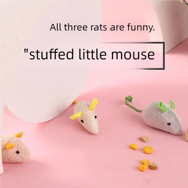 Catnip Mice Cat Toy Blue Gray  - Catnip Interactive Plush Mouse review and price