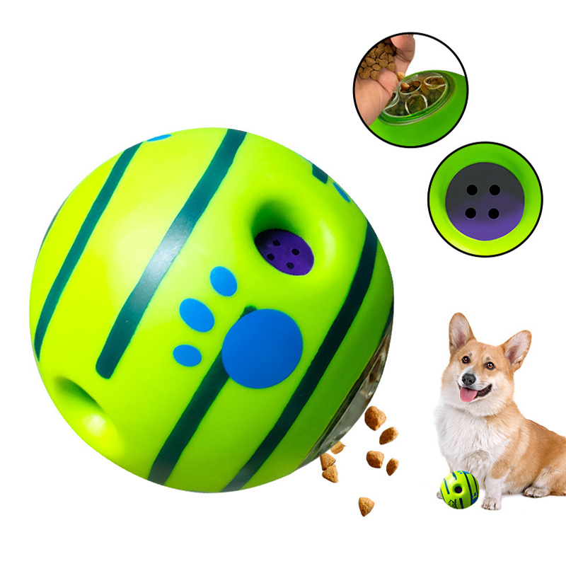 Interactive Dog Treat Ball Toy - Rubber Treat Dispensing Dog Toy review and price