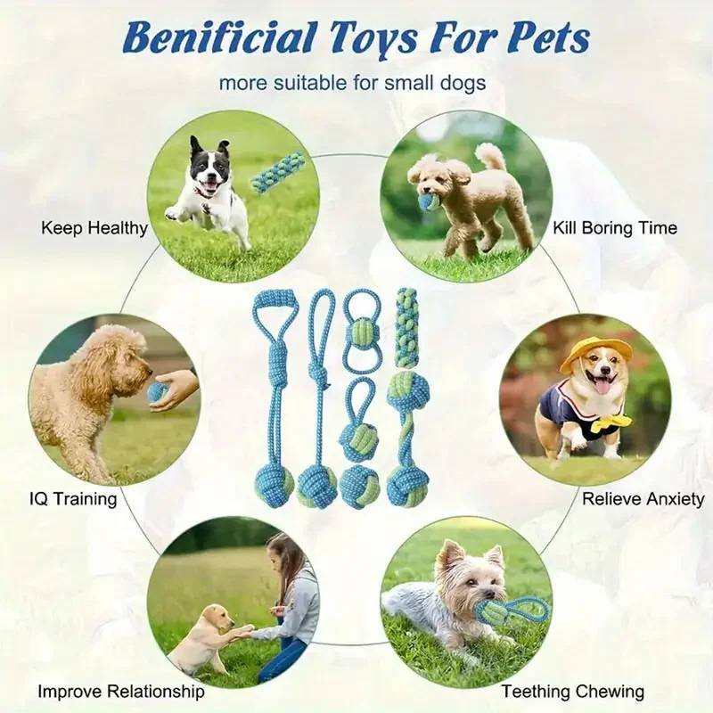 1/7 Pack Heavy Duty Dog Tug Ro - Dog Rope Toy Aggressive Chewers review and price