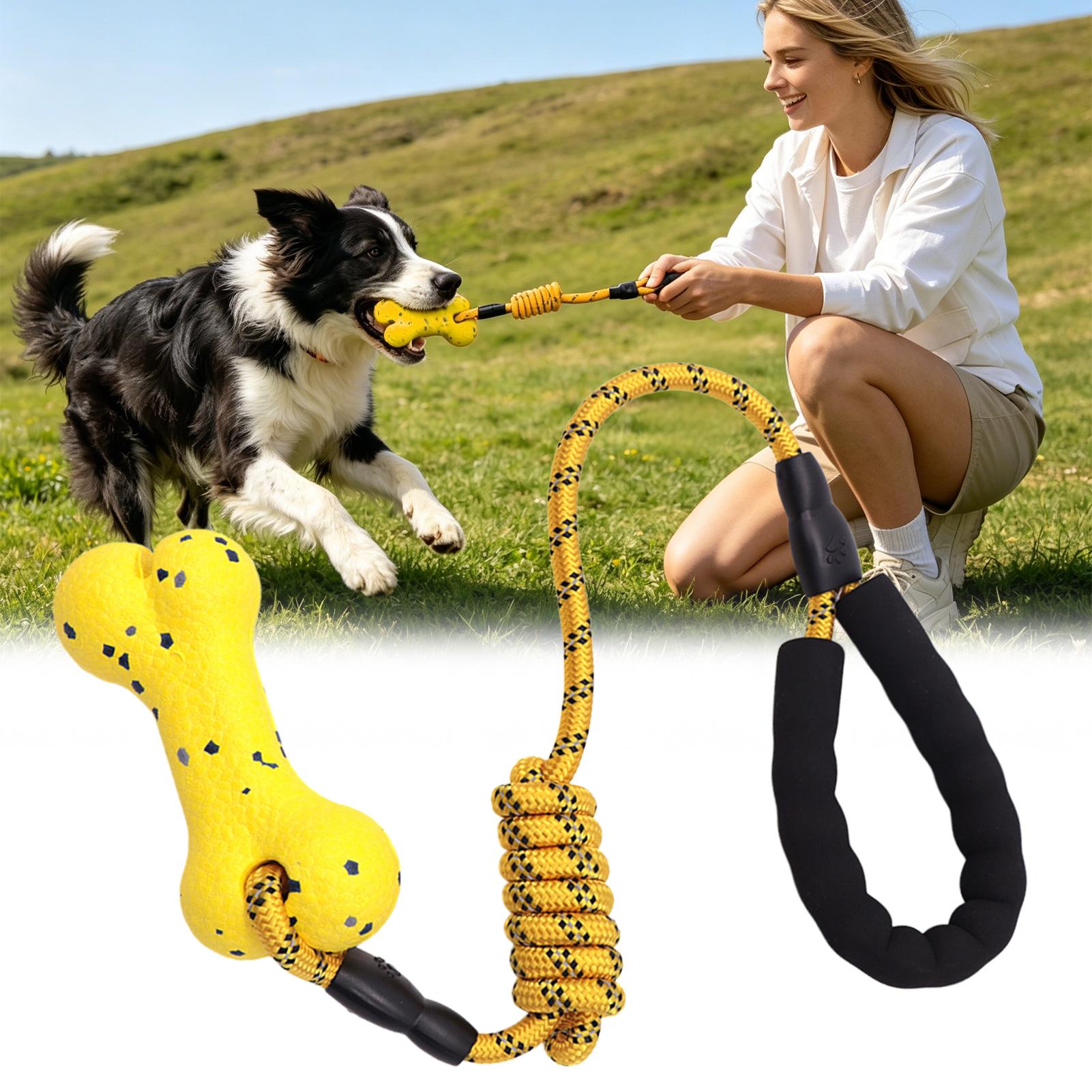Tug Of War Dog Toy Interactive - Dog Rope Toy Aggressive Chewers review and price
