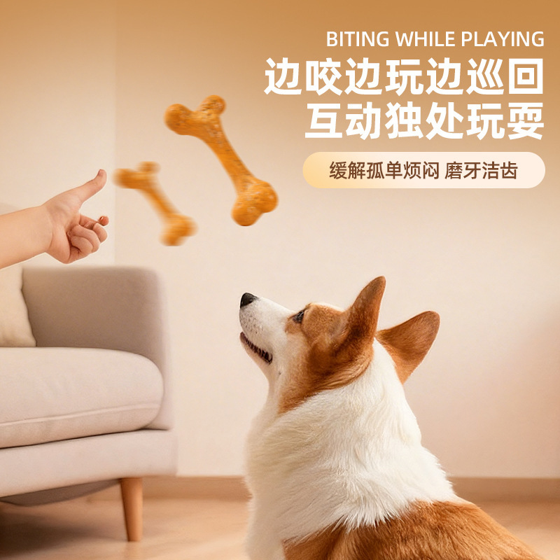 Dog ToyTPRDurable chew-resista - Teeth Cleaning Dog Chew Bone review and price