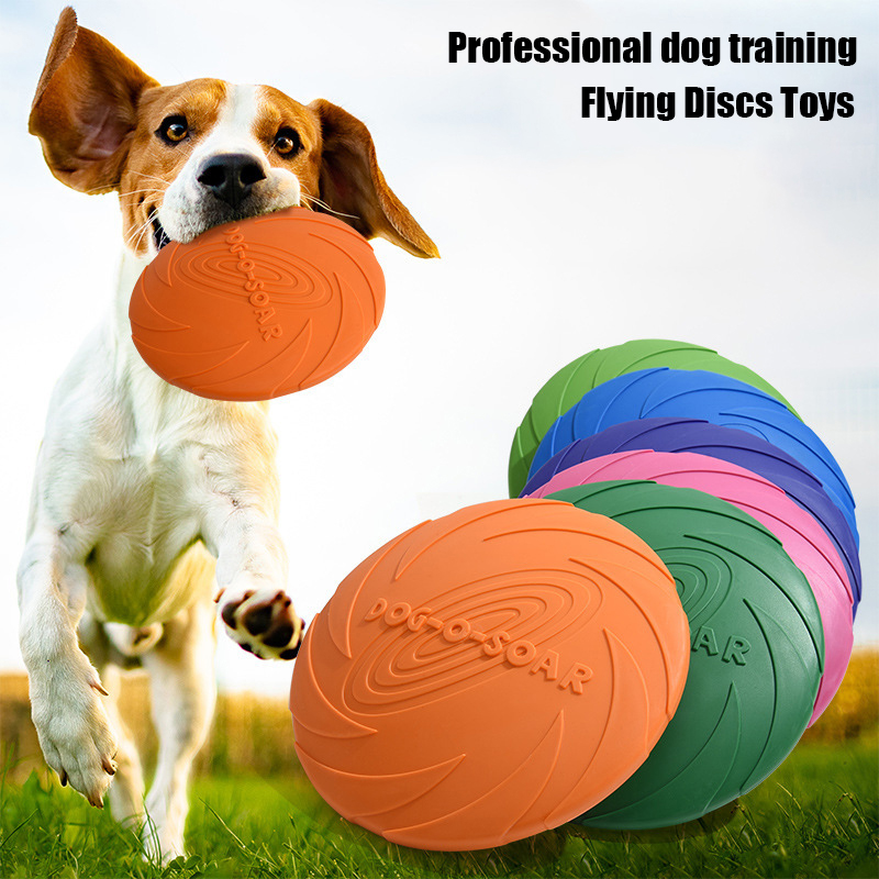 Large Dog Golden Fur Pet Flyin - Flying Disc Dog Training Toy review and price